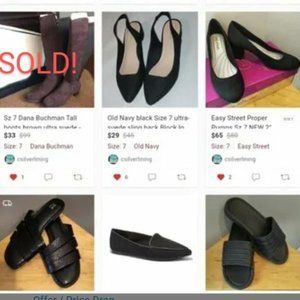 5 pr Sz 7 comfort Shoes Bundle $200 ret New! Flats low Heels NY&C